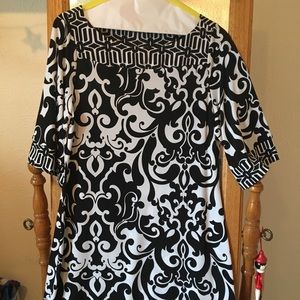 Black and white dress